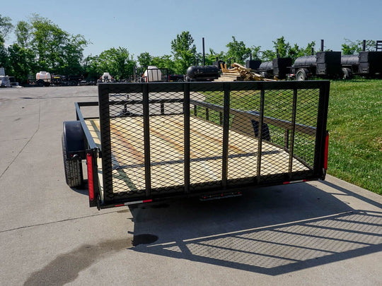 7x14 Dovetail Utility Trailer 3500lb Axle