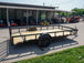 7x14 Dovetail Utility Trailer 3500lb Axle