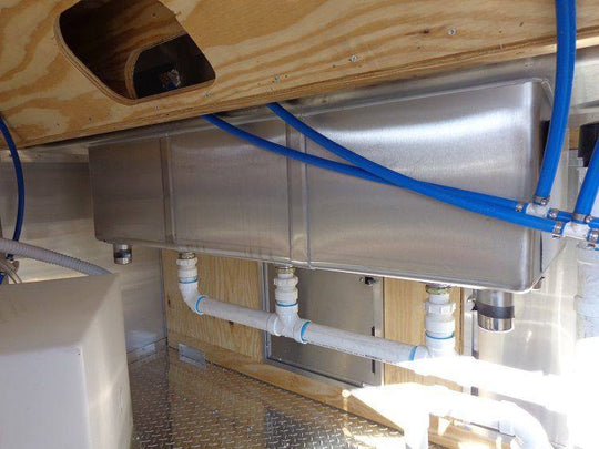 Concession Trailer 8.5'x16' Orange - Catering Vending Food BBQ - SLE Equipment - 60