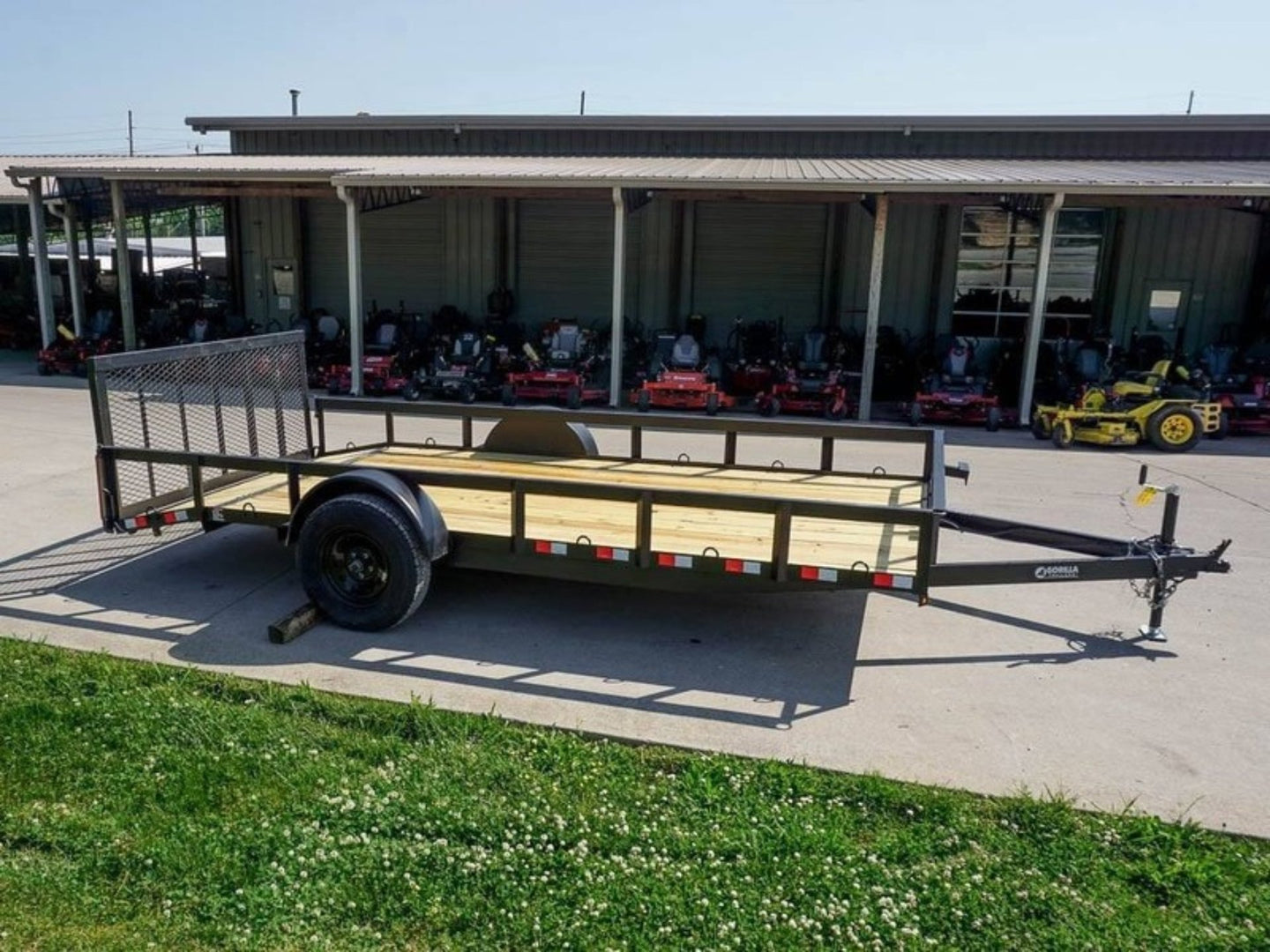 7x14 Dovetail Utility Trailer 3,500lb Axle - SLE Equipment - 7