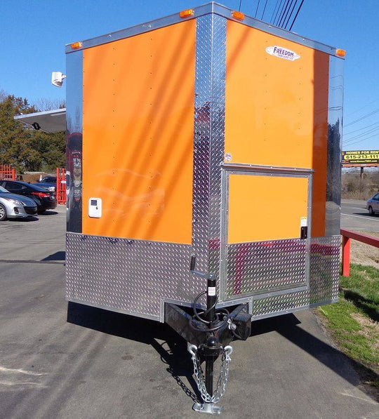 Concession Trailer 8.5'x16' Orange - Catering Vending Food BBQ - SLE Equipment - 18