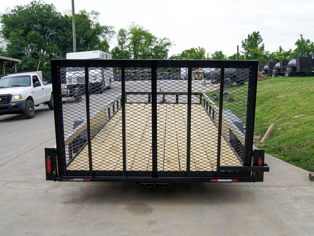 7x20 Straight Deck Utility Trailer (2) 3500lb Axles with Tall Gate