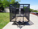 7x16 Powder Coated Straight Deck Utility Trailer with 6ft Mesh Sides (2) 3500lb Axles - SLE Equipment - 2