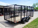 7x16 Powder Coated Straight Deck Utility Trailer with 6ft Mesh Sides (2) 3500lb Axles - SLE Equipment - 6