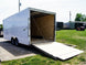 8.5x20 White V - Nose Enclosed Trailer (2) 3500lb Axles - SLE Equipment - 9