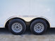 8.5x20 White V - Nose Enclosed Trailer (2) 3500lb Axles - SLE Equipment - 12