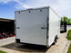 8.5x20 White V - Nose Enclosed Trailer (2) 3500lb Axles - SLE Equipment - 6