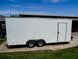 8.5x20 White V - Nose Enclosed Trailer (2) 3500lb Axles - SLE Equipment - 11