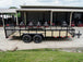 �6.4x18 Dovetail Utility Trailer with 2ft Mesh Sides (2) 3500lb Axles