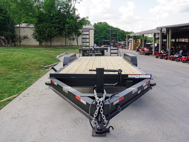 7x18 Equipment Trailer I-Beam (2) 7K Axles