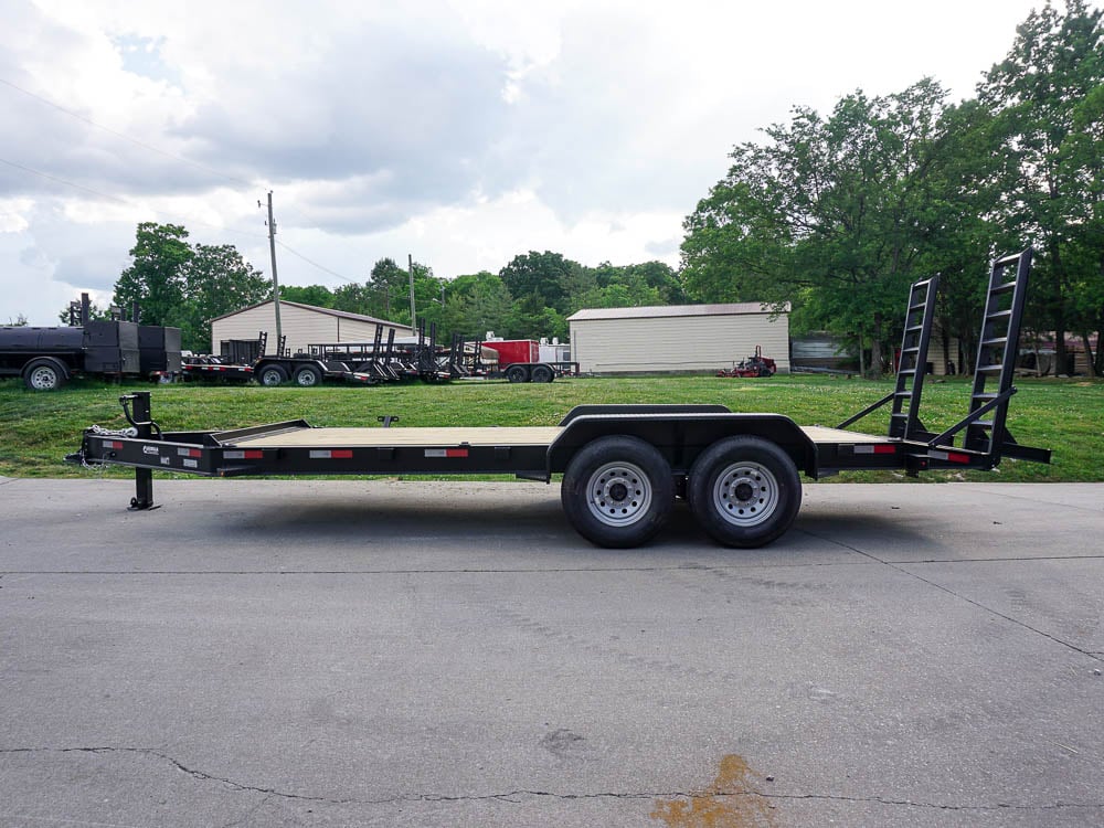 7x18 Equipment Trailer I-Beam (2) 7K Axles