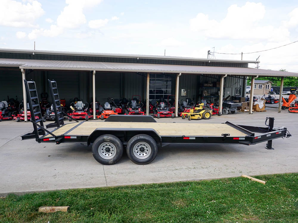 7x18 Equipment Trailer I-Beam (2) 7K Axles