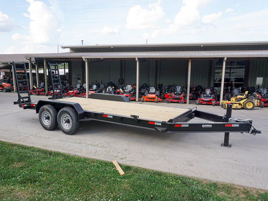 7x18 Equipment Trailer I-Beam (2) 7K Axles