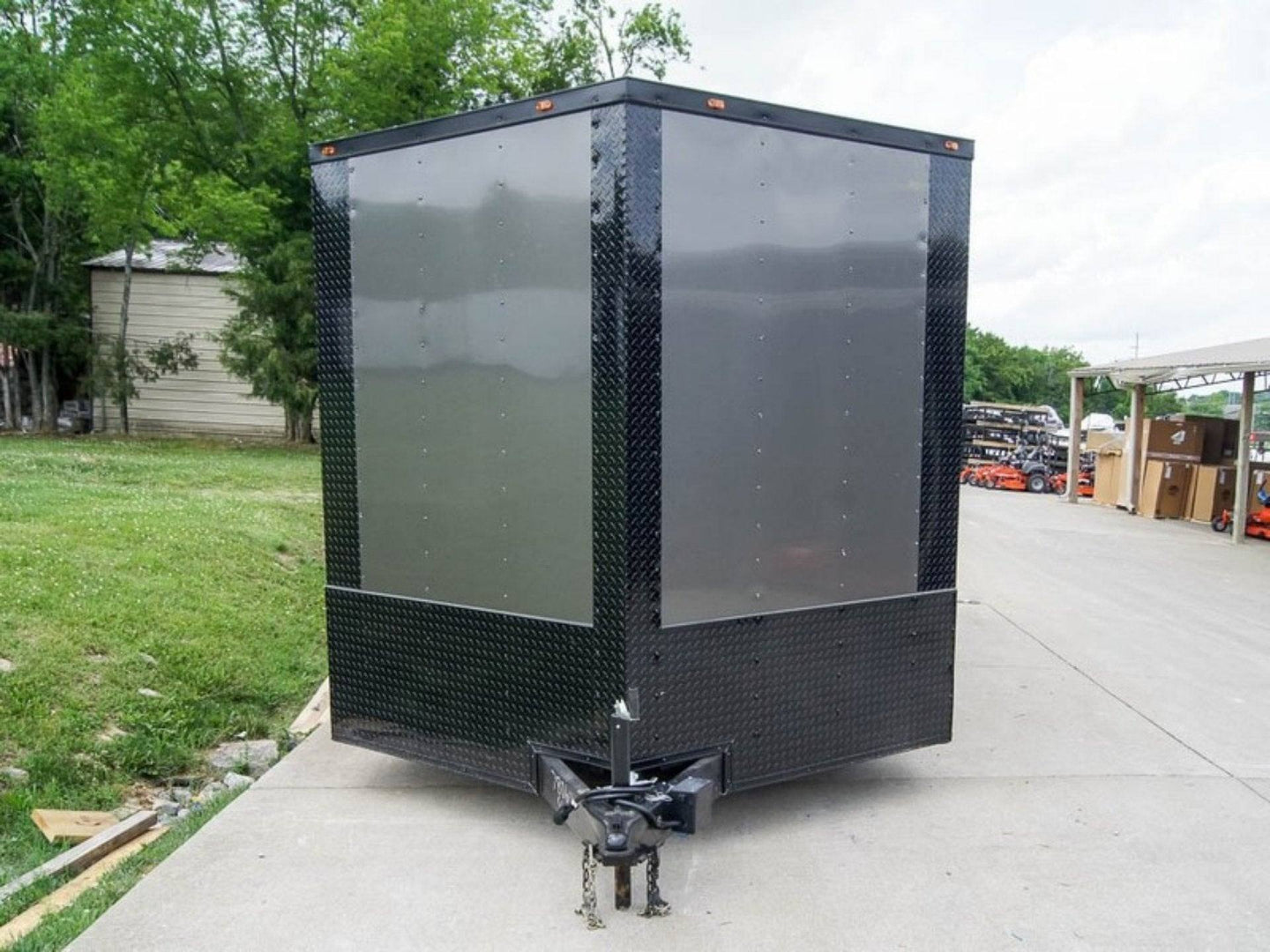 8.5x20 Charcoal Enclosed Trailer with Blackout Package (2) 5200lb Axles Storage - SLE Equipment - 2