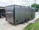 8.5x20 Charcoal Enclosed Trailer with Blackout Package (2) 5200lb Axles Storage - SLE Equipment - 7