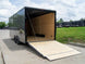 8.5x20 Charcoal Enclosed Trailer with Blackout Package (2) 5200lb Axles Storage - SLE Equipment - 9