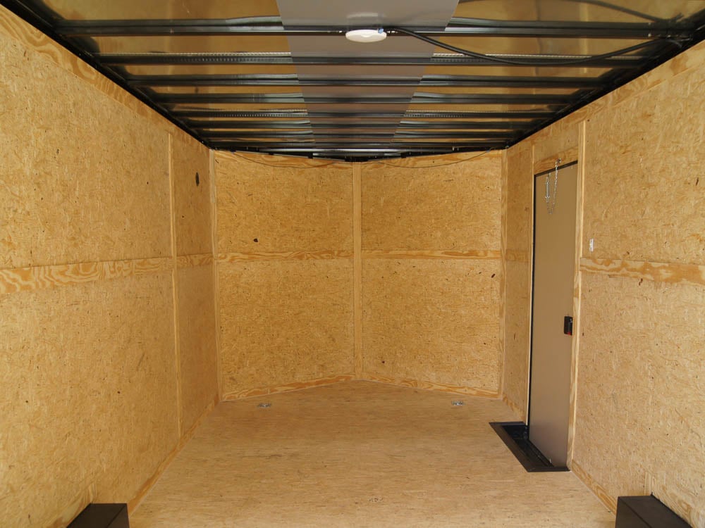 8.5x20 Charcoal Enclosed Trailer with Blackout Package (2) 5200lb Axles