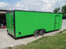 8.5x24 Lime Green Enclosed Trailer with Blackout Package (2) 5200lb Axles