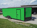 8.5x24 Lime Green Enclosed Trailer with Blackout Package (2) 5200lb Axles