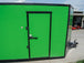 8.5x24 Lime Green Enclosed Trailer with Blackout Package (2) 5200lb Axles