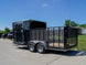 7x18 Hybrid Flat - Nose Enclosed Trailer with 4ft Mesh Deck Storage - SLE Equipment - 3