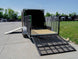 7x18 Hybrid Flat - Nose Enclosed Trailer with 4ft Mesh Deck Storage - SLE Equipment - 8