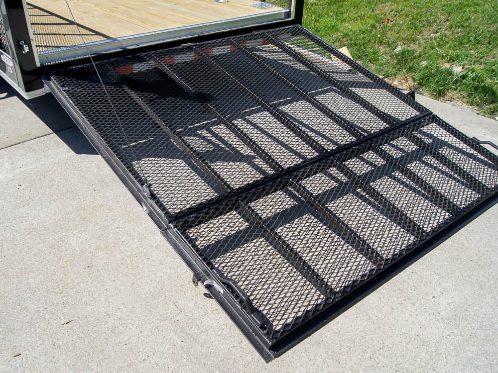 7x18 Hybrid Flat-Nose Enclosed Trailer with 4ft Mesh Deck