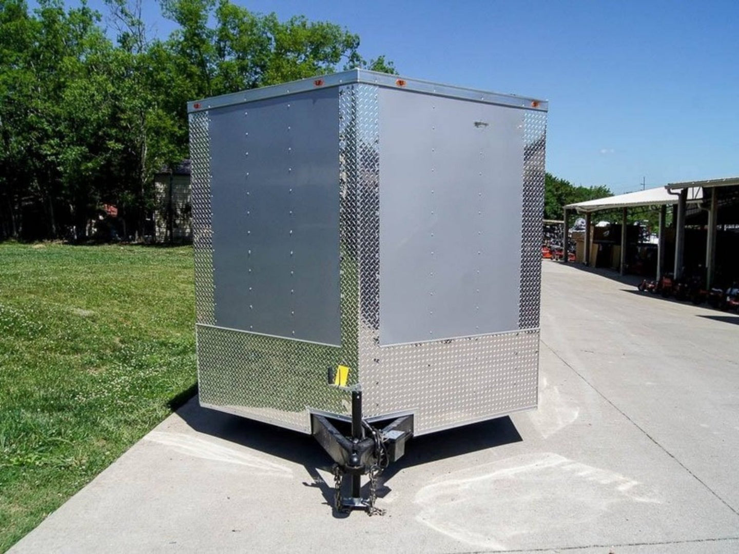 8.5x24 Two Tone-Black/Silver Enclosed Trailer (2) 5200lb Axle