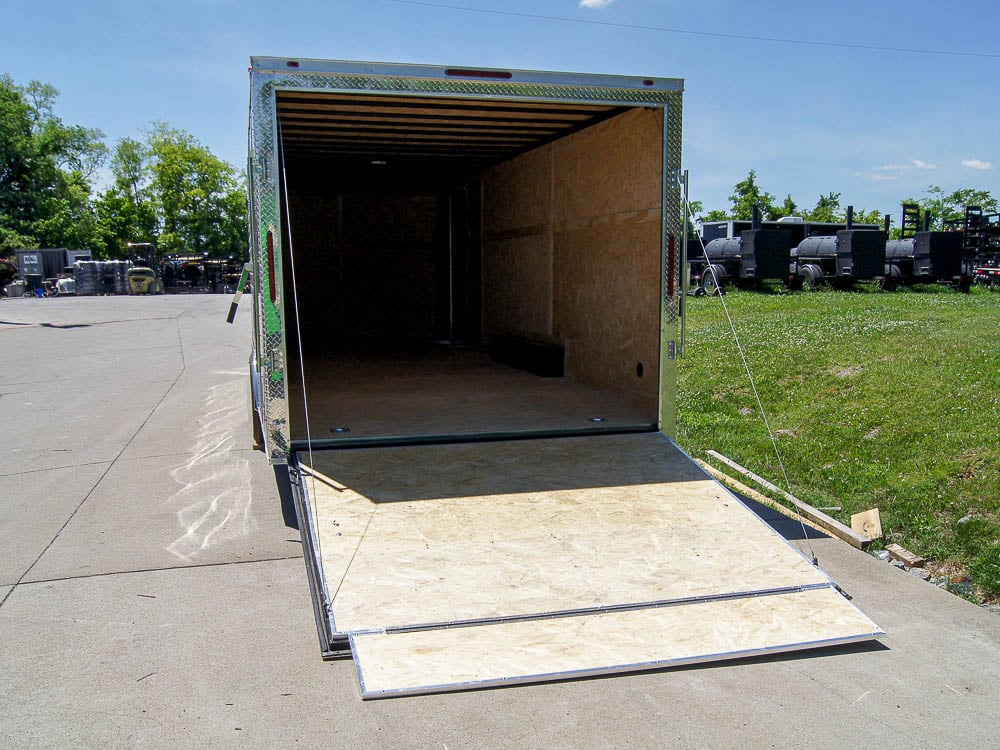 8.5x24 Two Tone-Black/Silver Enclosed Trailer (2) 5200lb Axle