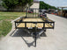 6.4x18 Straight Deck Utility Trailer with Tall Gate (2) 3500lb Axles