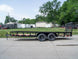 6.4x18 Straight Deck Utility Trailer with Tall Gate (2) 3500lb Axles - SLE Equipment - 3
