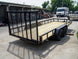 6.4x18 Straight Deck Utility Trailer with Tall Gate (2) 3500lb Axles - SLE Equipment - 6