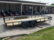 6.4x18 Straight Deck Utility Trailer with Tall Gate (2) 3500lb Axles - SLE Equipment - 7