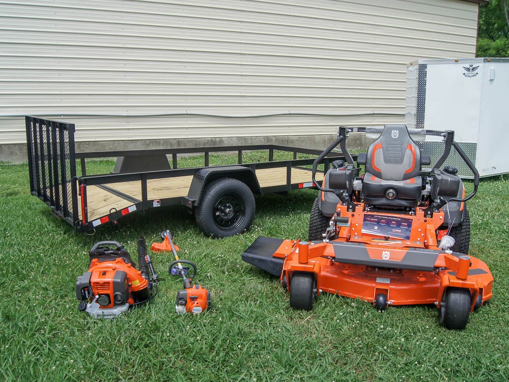 Husqvarna Z560L Zero Turn Mower Utility Trailer Handheld Fleet Package