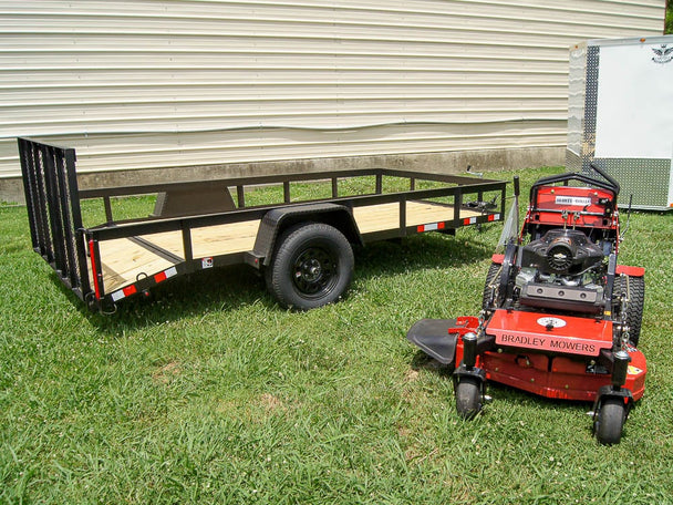 Bradley 36" Stand-On Zero Turn Mower Utility Trailer Package Deal