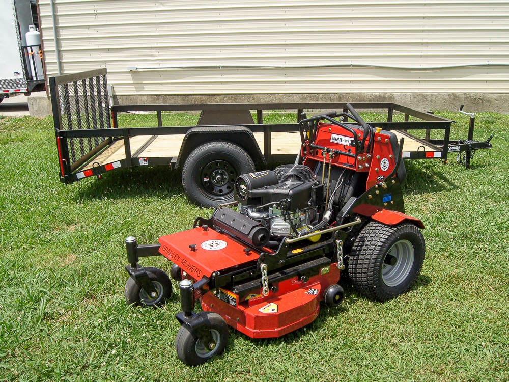 Bradley 36" Stand-On Zero Turn Mower Utility Trailer Package Deal