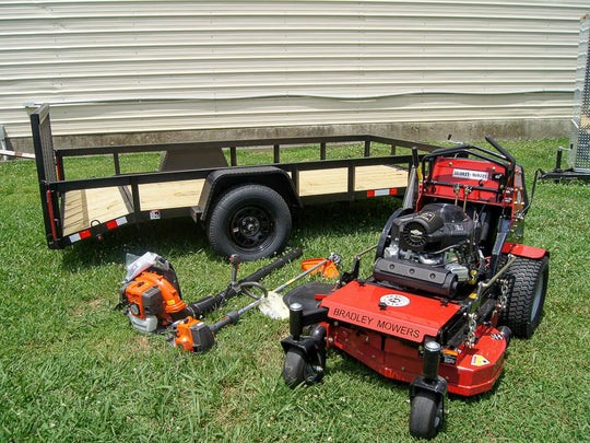 Bradley 36" Stand-On Zero Turn Mower Utility Trailer Handheld Package Deal