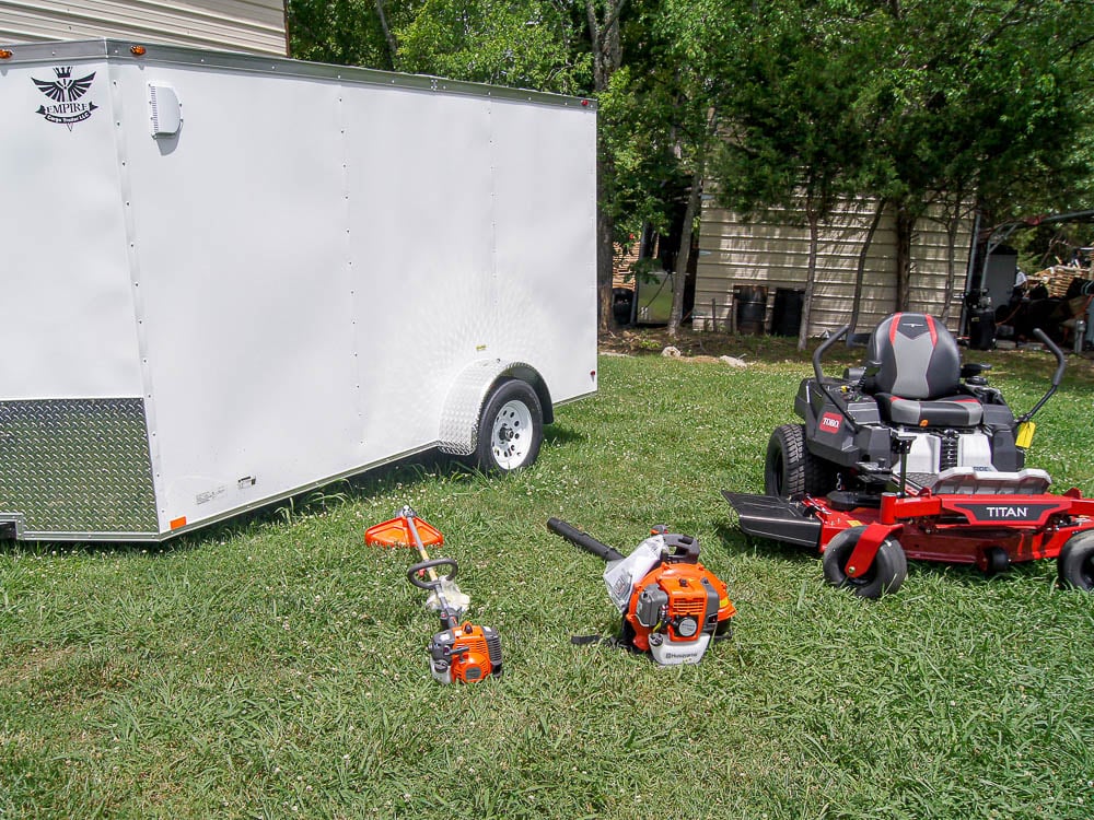 Toro 75315 Titan MyRIDE 54" Zero Turn Mower Enclosed Trailer Handheld Package Deal