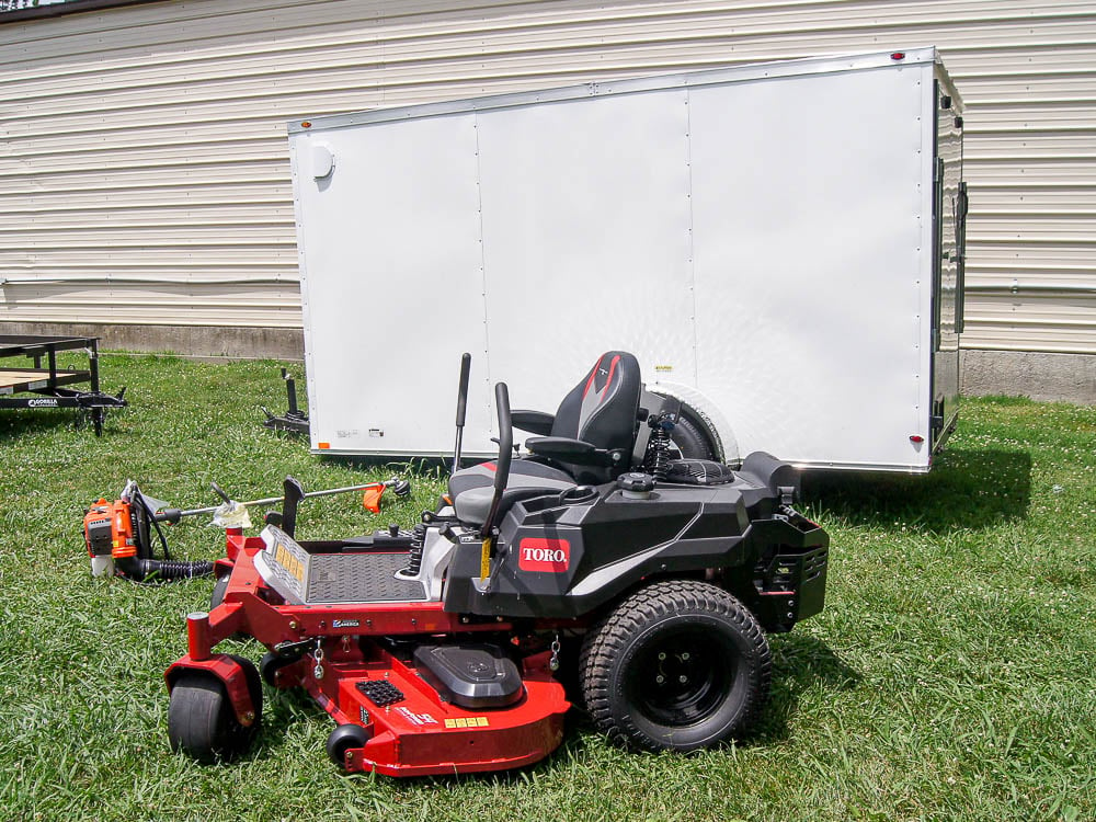 Toro 75315 Titan MyRIDE 54" Zero Turn Mower Enclosed Trailer Handheld Package Deal