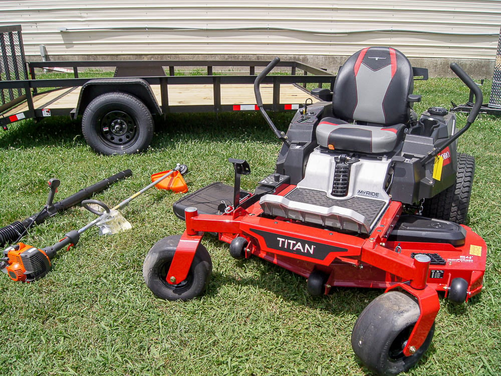 Toro 75315 Titan MyRIDE 54" Zero Turn Mower Utility Trailer Handheld Package Deal