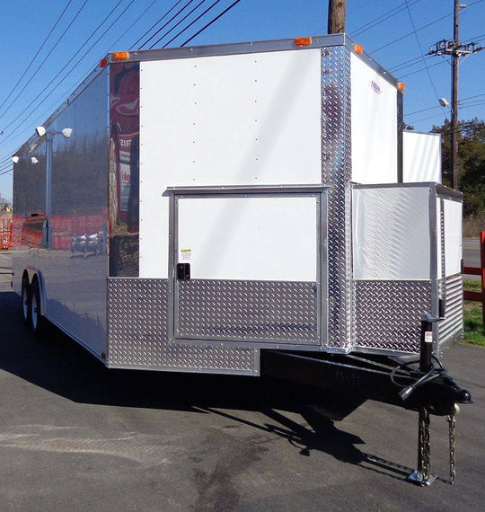 Concession Trailer 8.5'x20' White - Vending Food Event Catering - SLE Equipment - 43