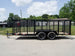 6.4x16 Utility Trailer Straight Deck with 4ft Mesh Sides Tandem Axle