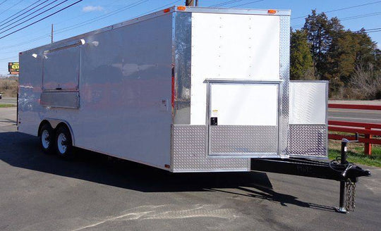Concession Trailer 8.5'x20' White - Vending Food Event Catering - SLE Equipment - 39