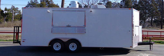 Concession Trailer 8.5'x20' White - Vending Food Event Catering - SLE Equipment - 36