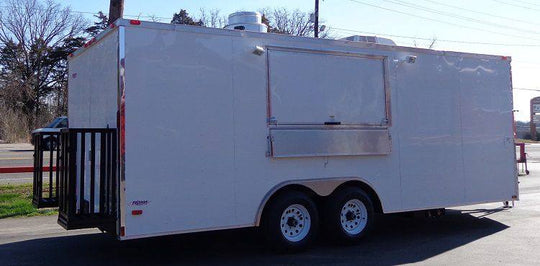 Concession Trailer 8.5'x20' White - Vending Food Event Catering - SLE Equipment - 51
