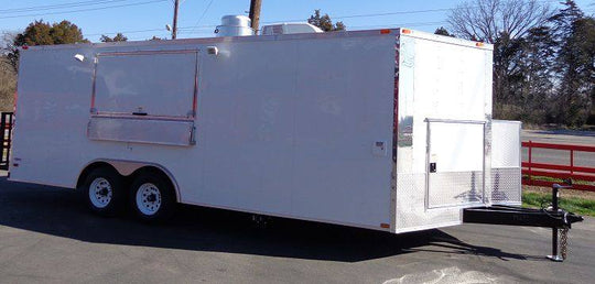 Concession Trailer 8.5'x20' White - Vending Food Event Catering - SLE Equipment - 53