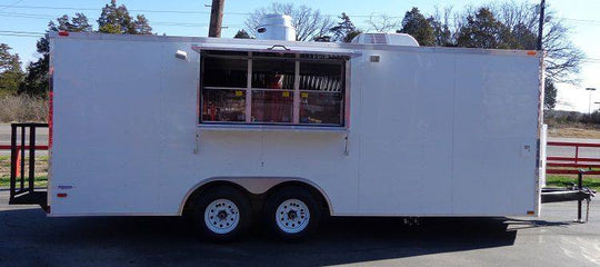 Concession Trailer 8.5'x20' White - Vending Food Event Catering - SLE Equipment - 55