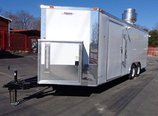 Concession Trailer 8.5'x20' White - Vending Food Event Catering - SLE Equipment - 52