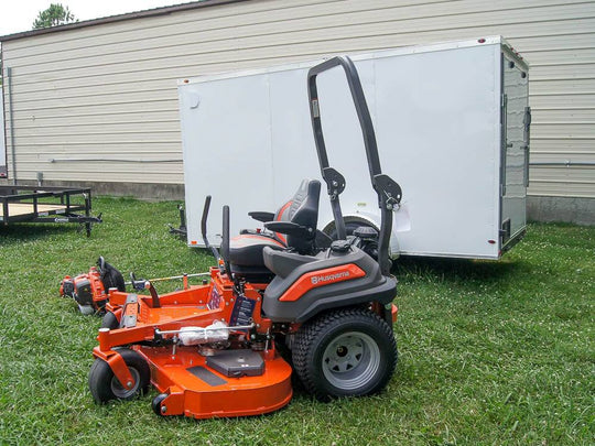 Husqvarna Z460XS Zero Turn Mower Enclosed Trailer Handheld Fleet Package