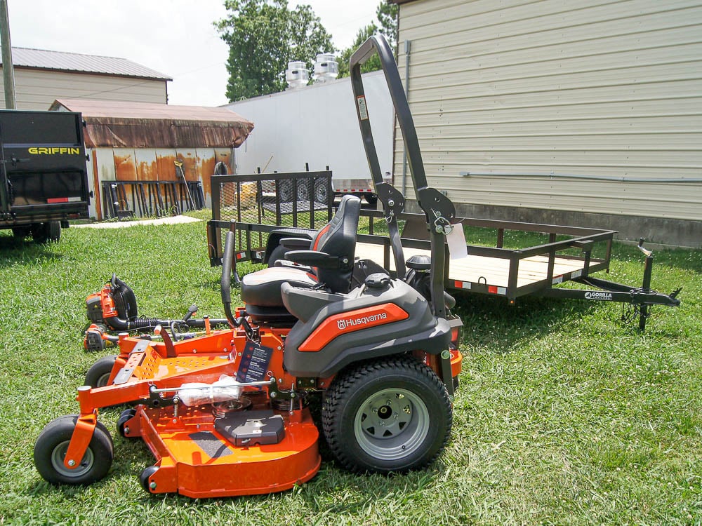 Husqvarna Z460XS Zero Turn Mower Utility Trailer Handheld Fleet Package